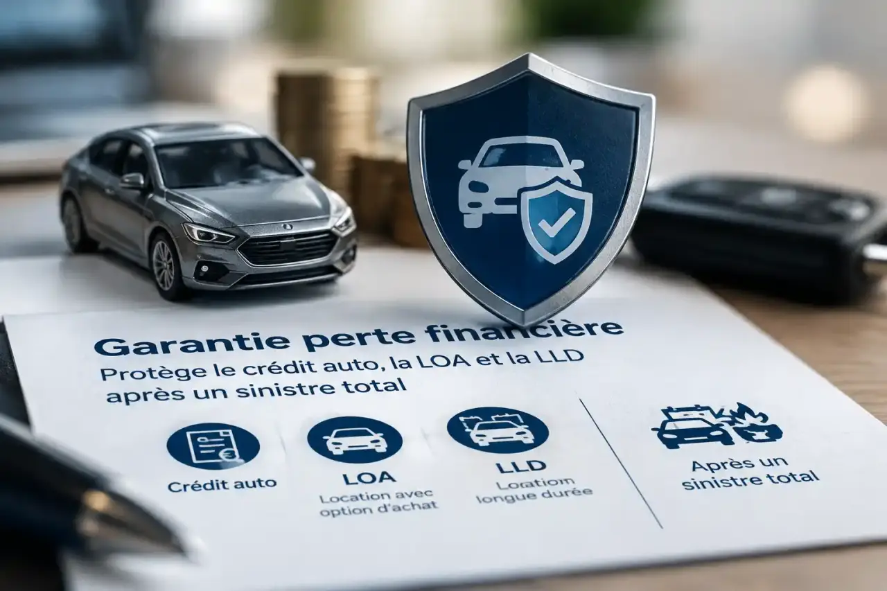 La garantie perte financière protège le crédit auto, la LOA et la LLD après un sinistre total