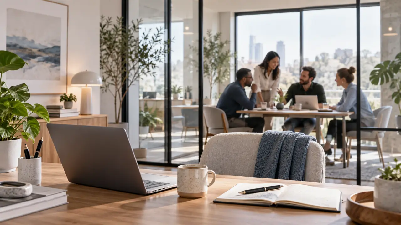 Équipe professionnelle travaillant à distance dans un environnement numérique