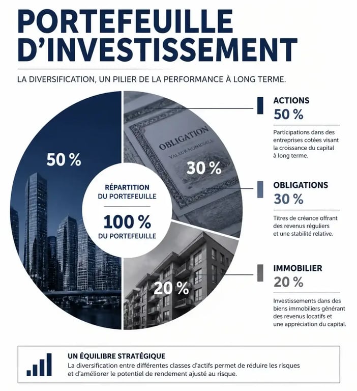 Diversification de portefeuille pour devenir investisseur