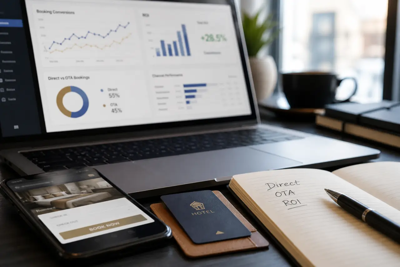 Réservations directes, OTA et ROI : ce que doit faire une agence digitale hôtel