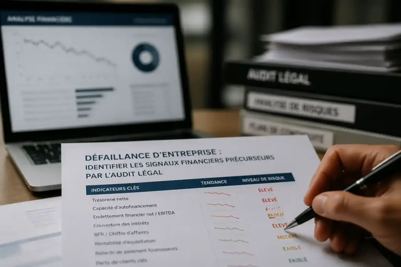 Défaillance d'entreprise : identifier les signaux financiers précurseurs par l'audit légal