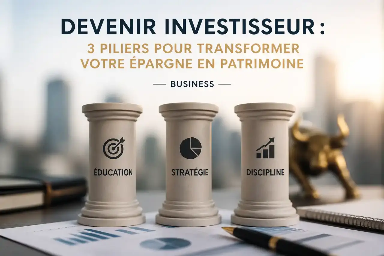 Devenir investisseur : 3 piliers pour transformer votre épargne en patrimoine