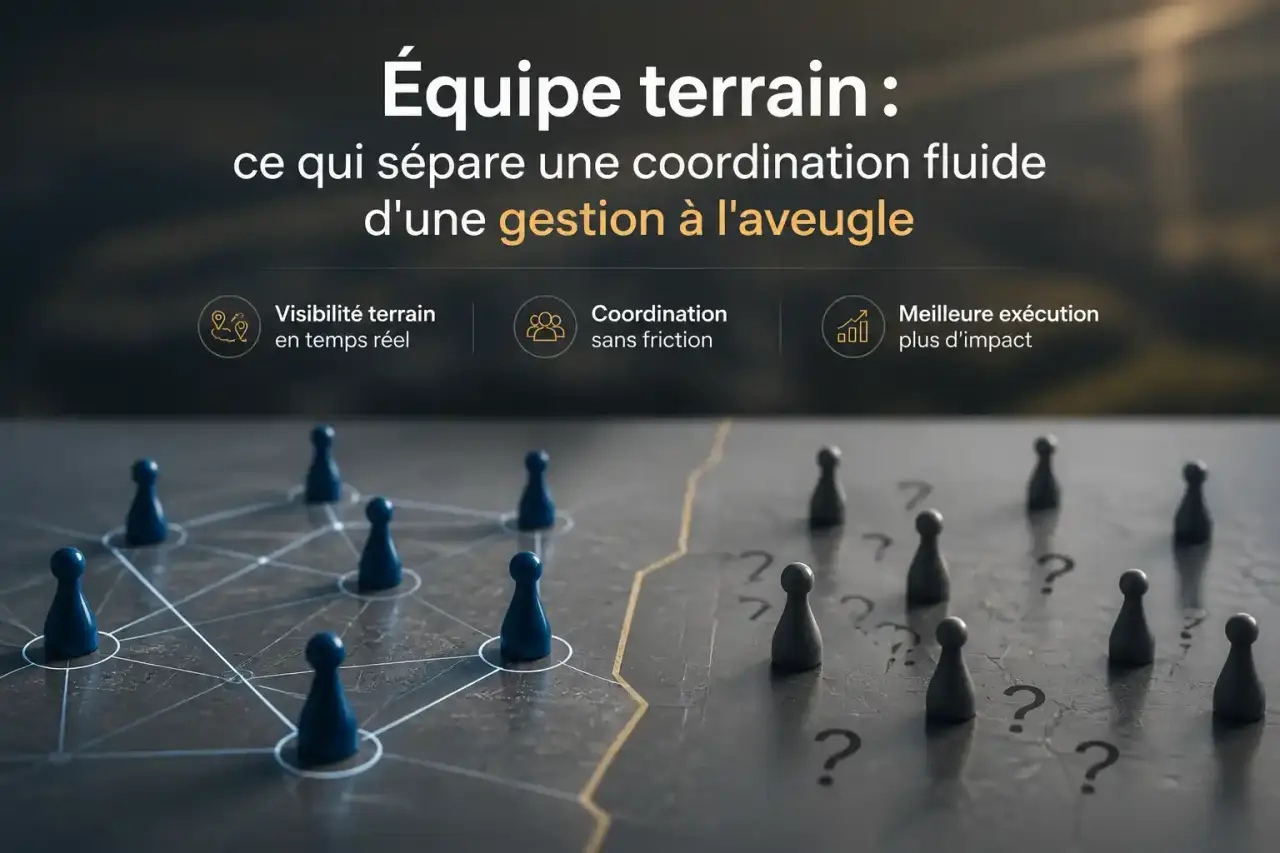 Équipe terrain : ce qui sépare une coordination fluide d'une gestion à l'aveugle